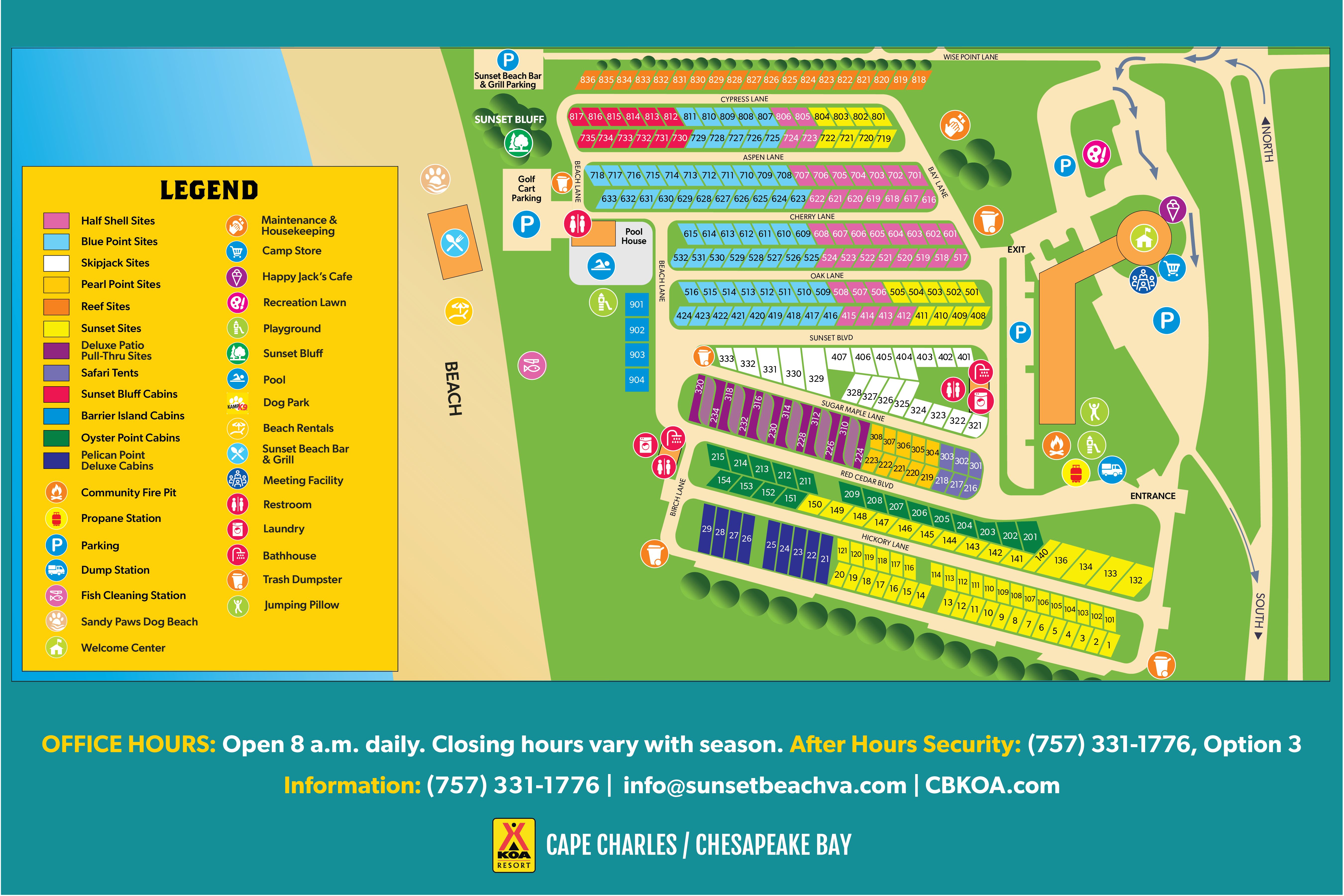 Campground Site Map