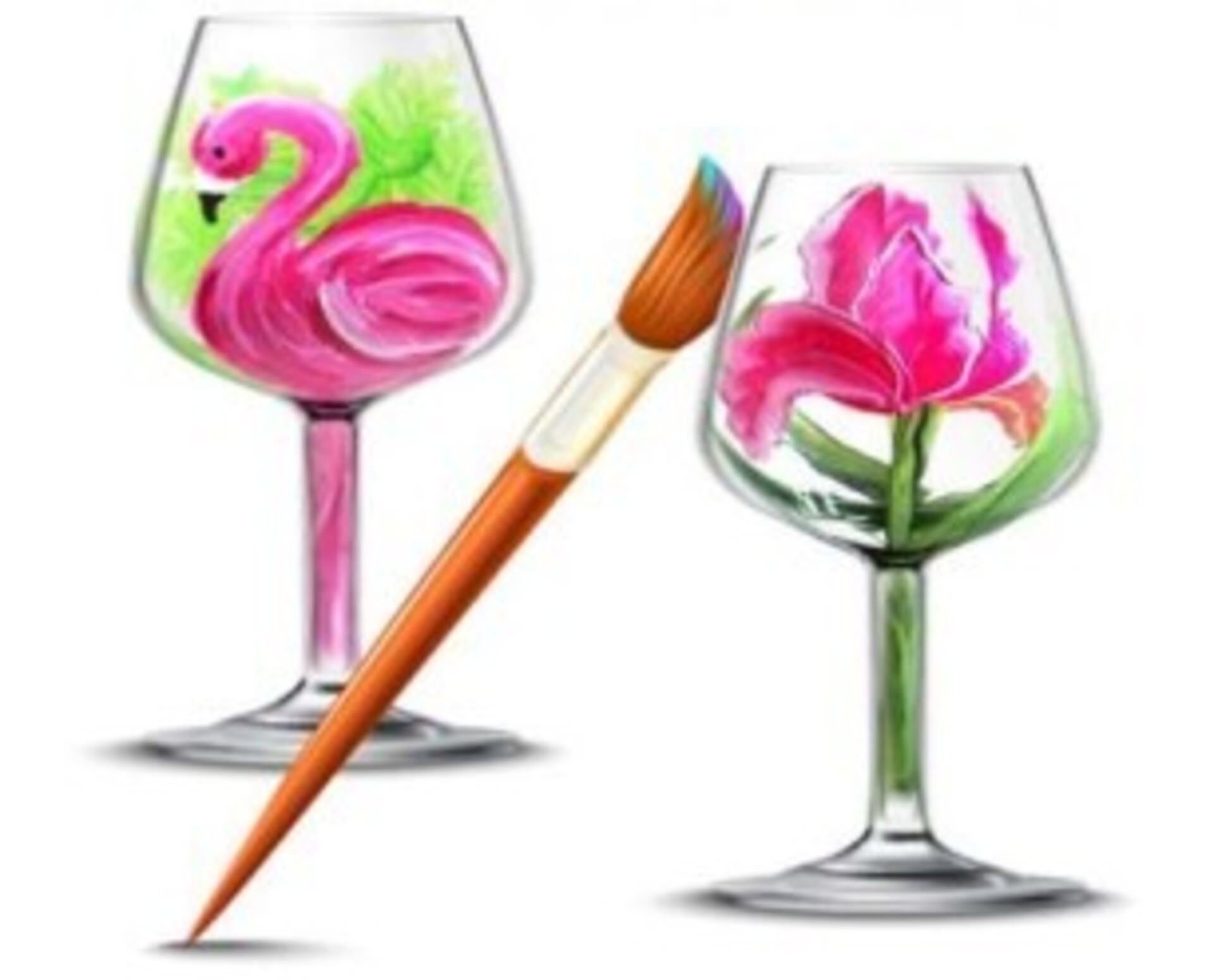 Wine Glass Paint Party! Photo