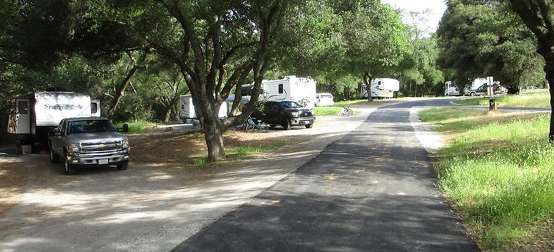 RV Sites along the pond