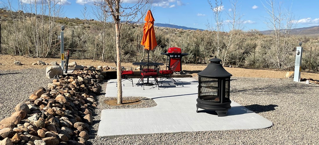 611 Patio site with fire pit