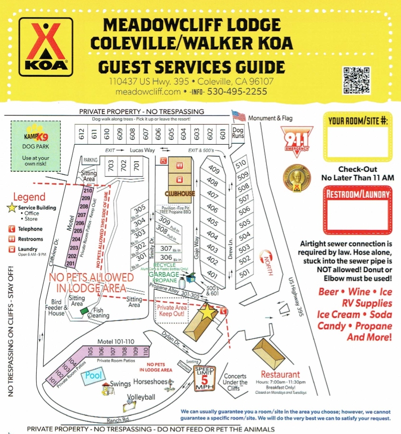 Coleville, California Camping Activities Coleville / Walker KOA
