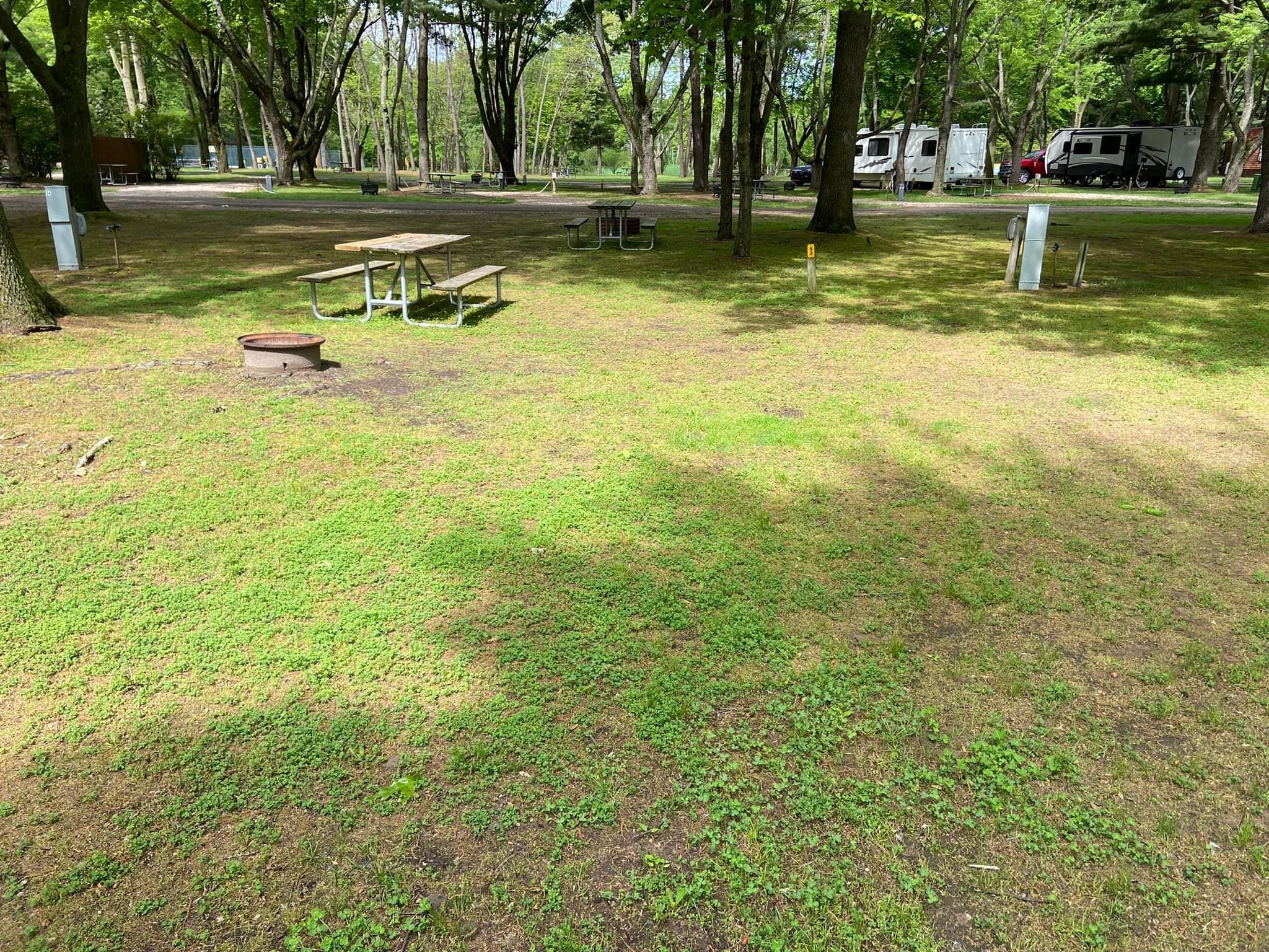 Back-in 30amp water & electric RV site in the heart of the park.