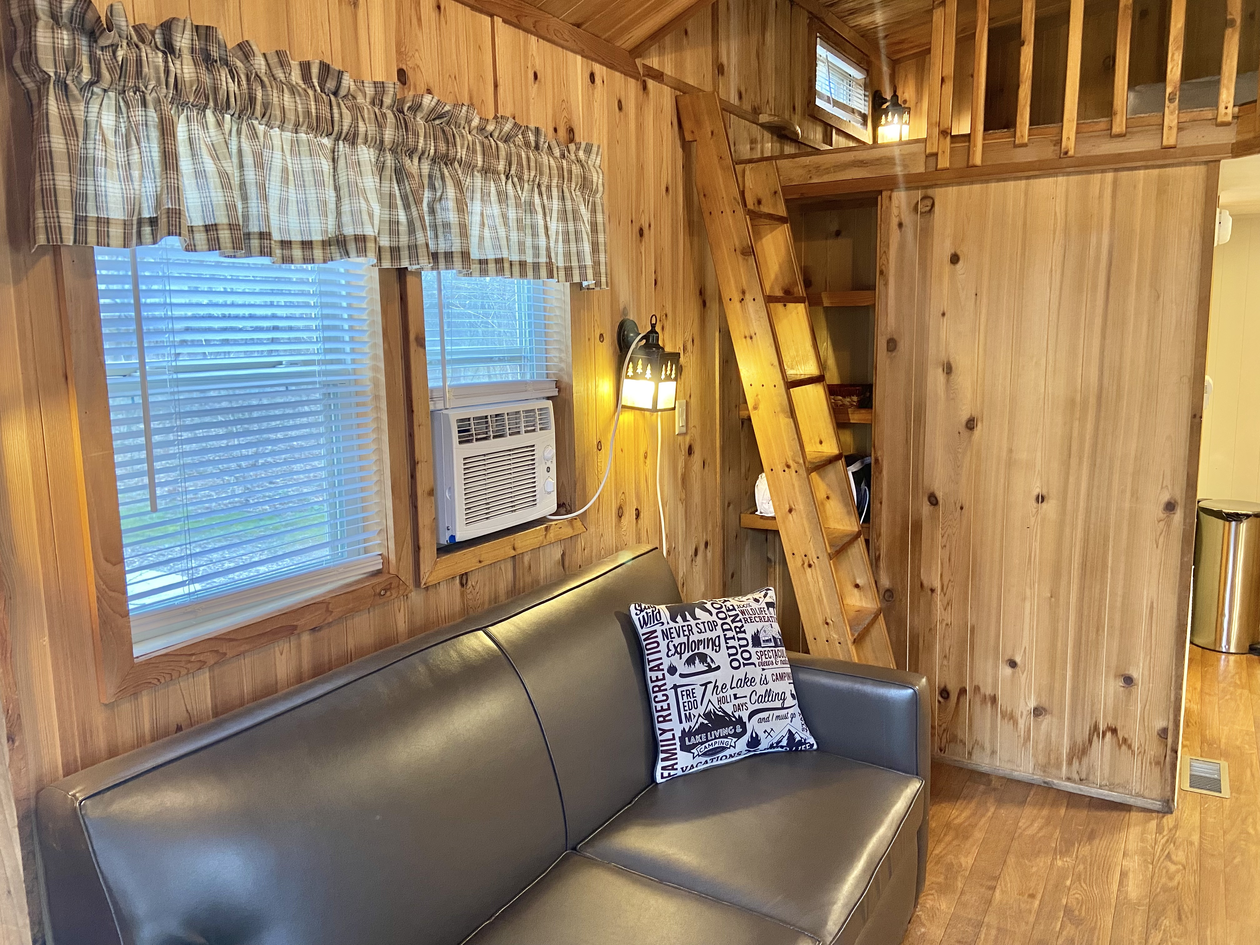 Deluxe cabin with loft living area.