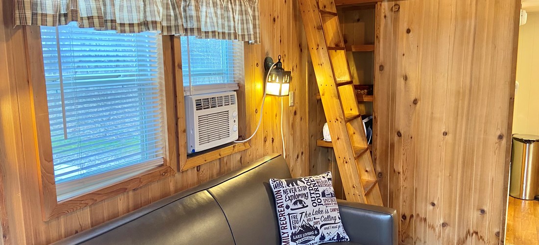 Deluxe cabin with loft living area.