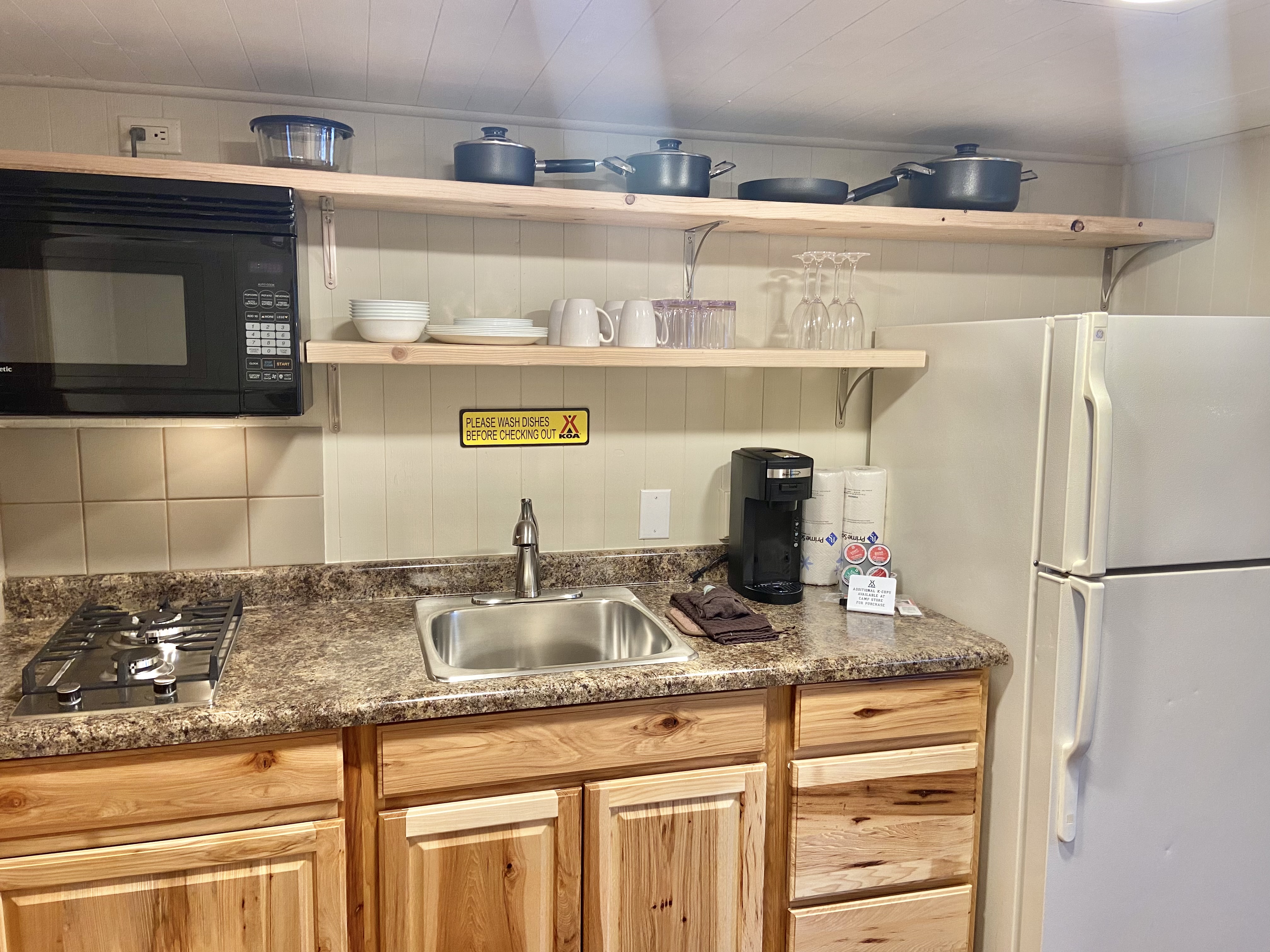 Deluxe cabin with loft kitchen.