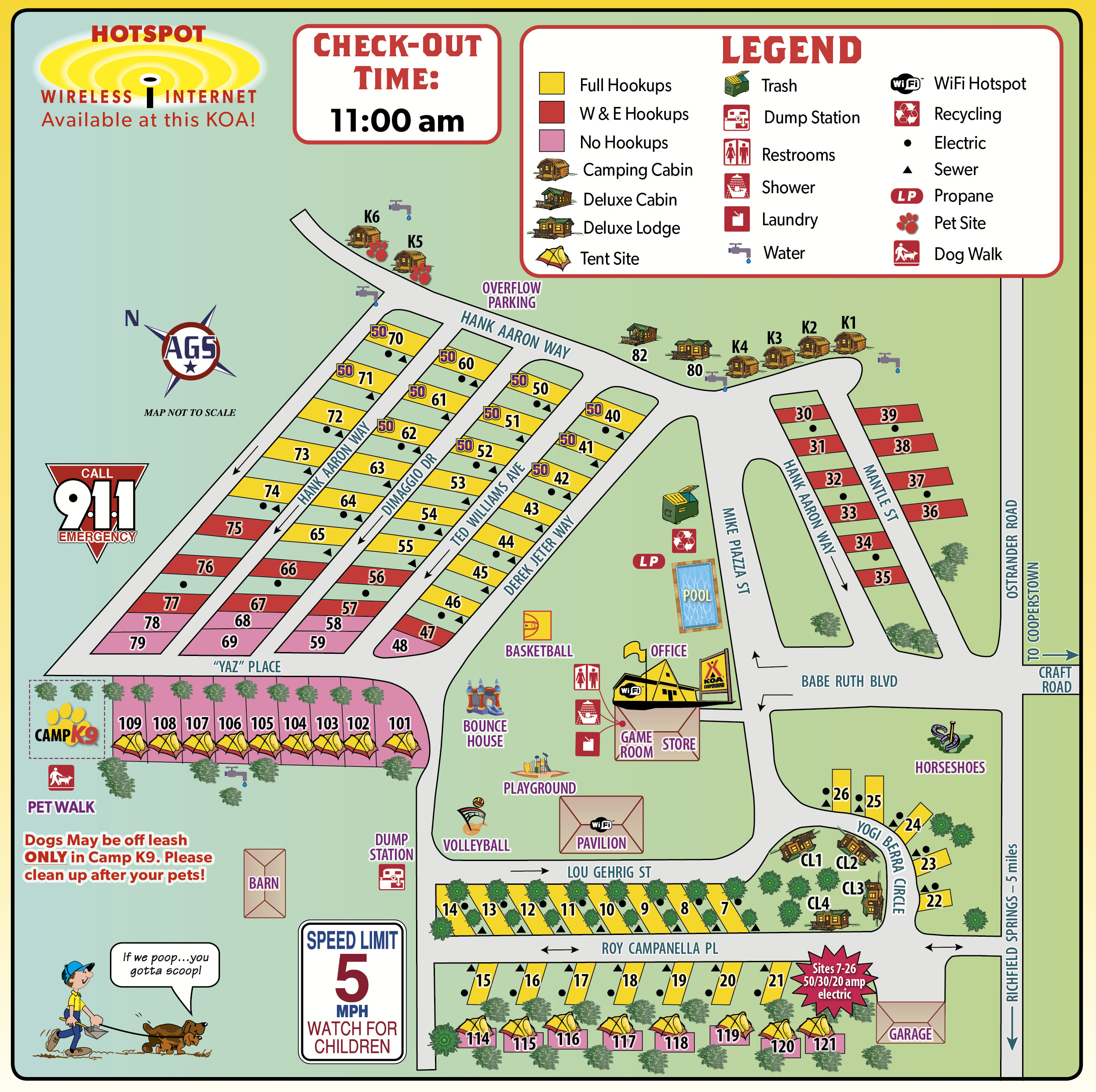 Richfield Springs, New York Campground Cooperstown KOA