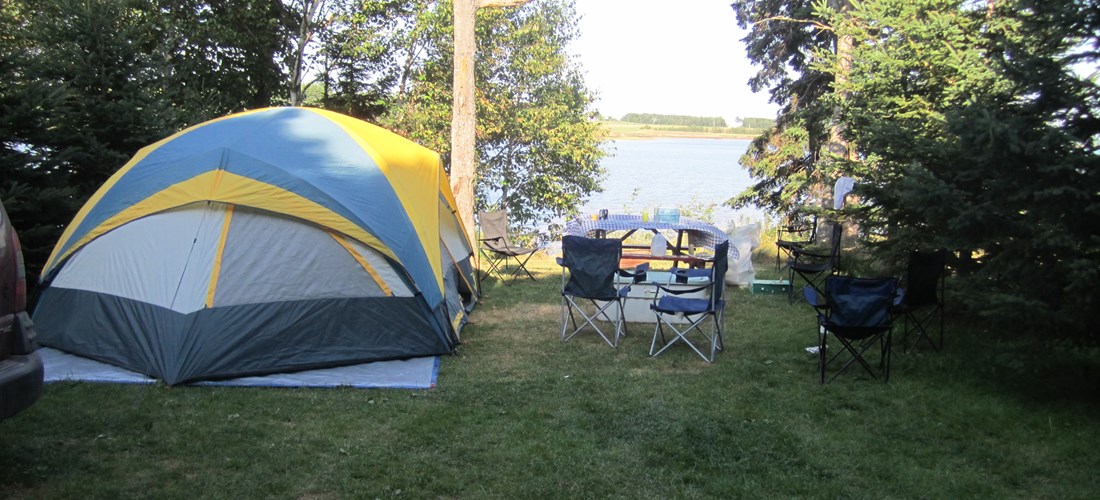 waterfront tenting site