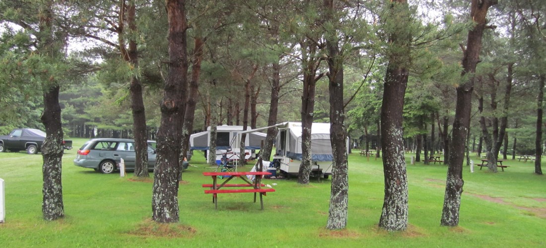 Water and tent sites