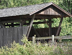 Helmick Covered Bridge - one of Ohio's oldest covered bridges