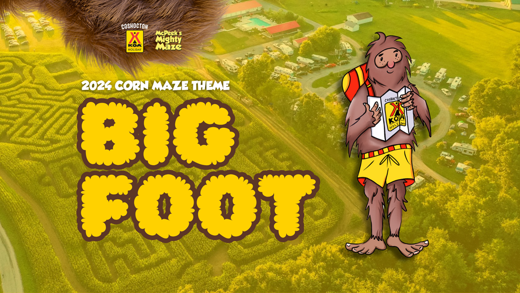 2024 Corn Maze Theme: Bigfoot