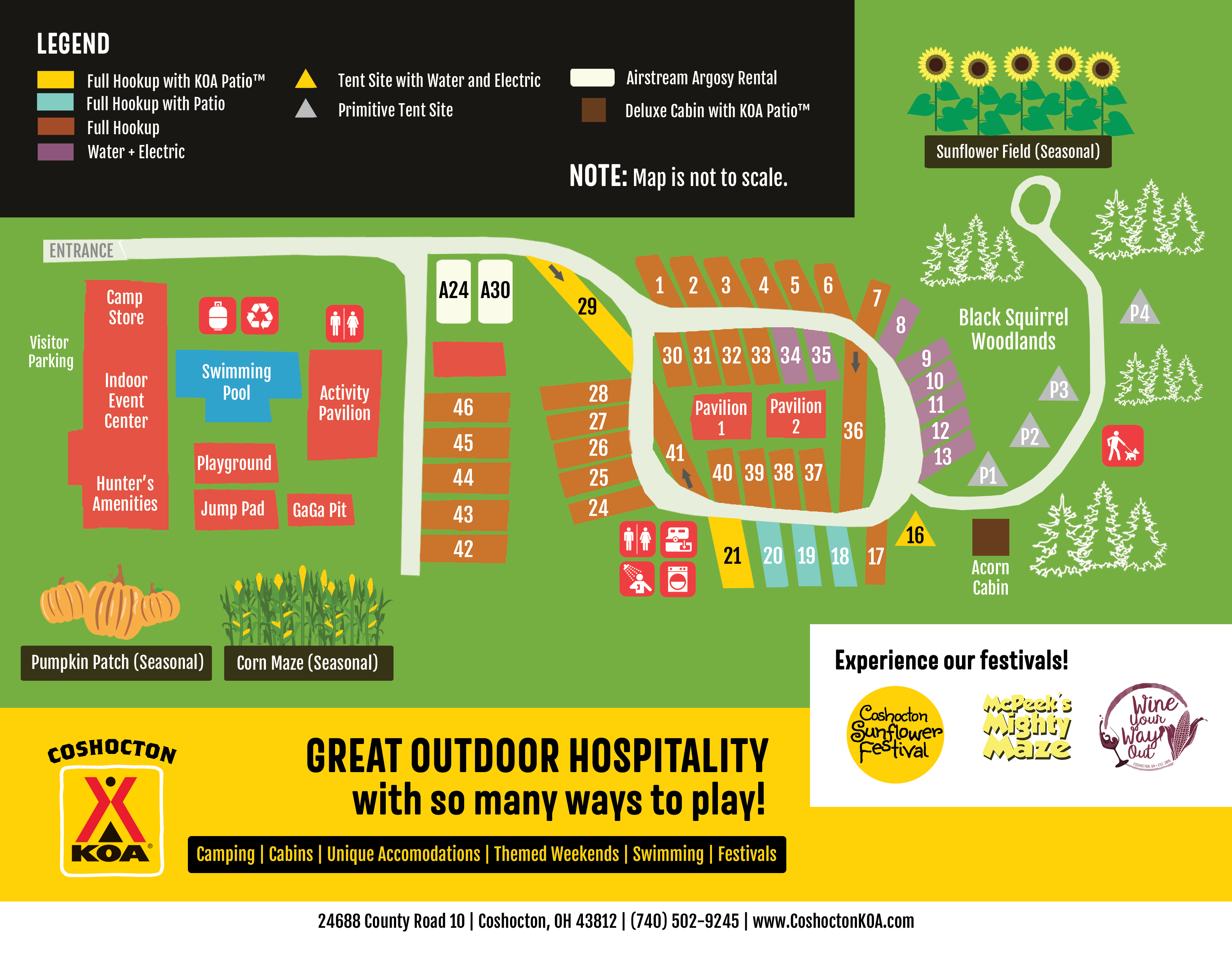 Coshocton, Ohio RV Camping Sites Coshocton KOA