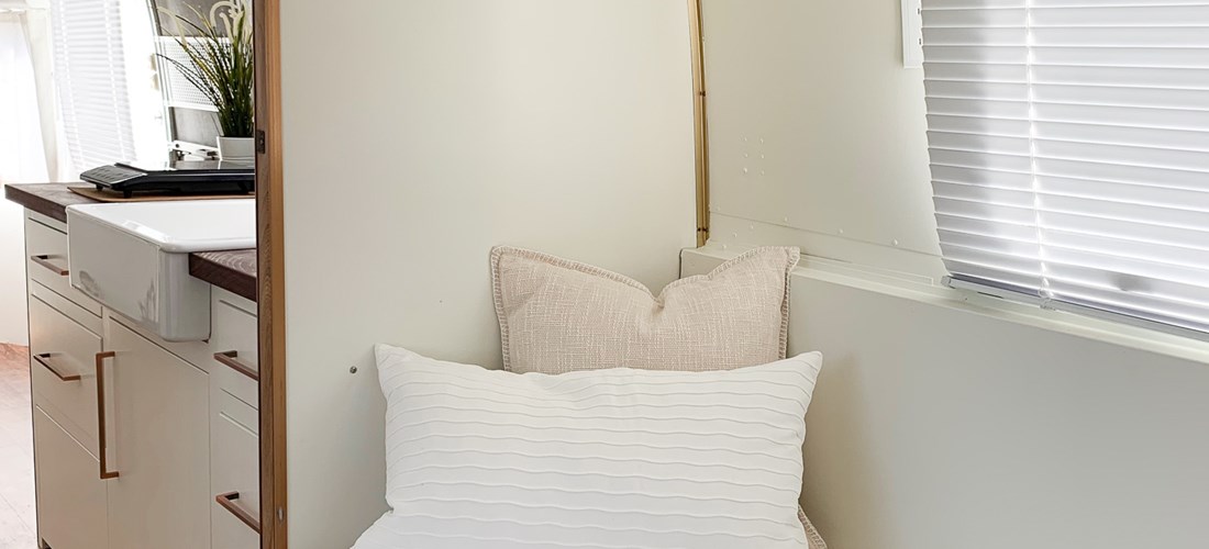 One of the beds in the Argosy 30