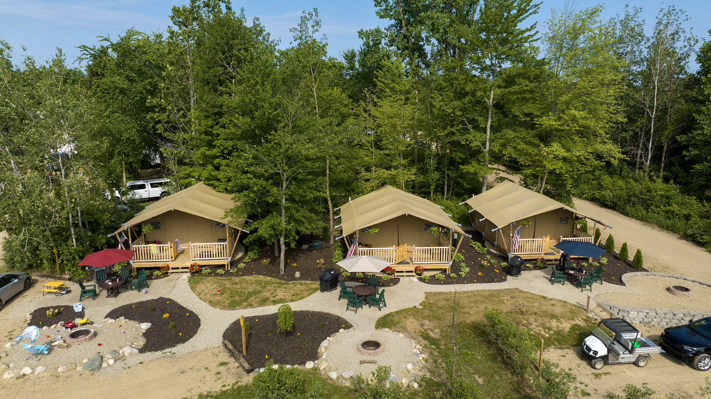Glamping Tent - Aerial