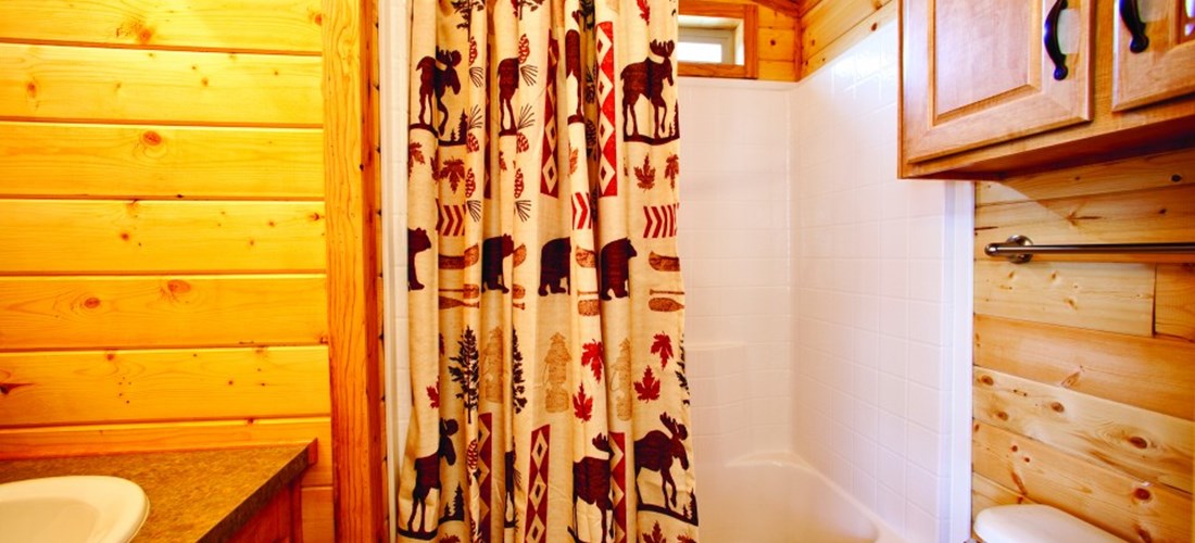 bathroom of deluxe cabin