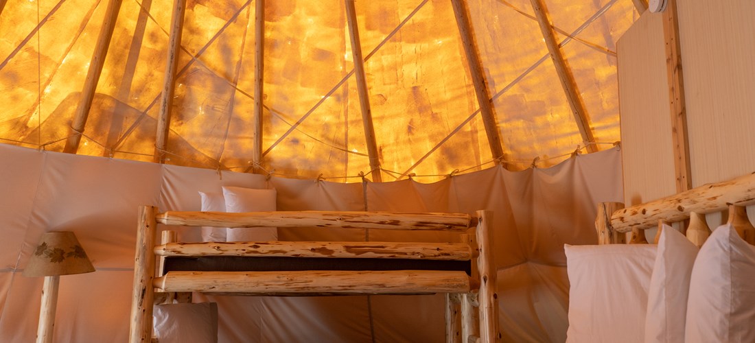 Teepee interior