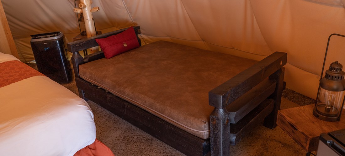 Inside Teepee futon