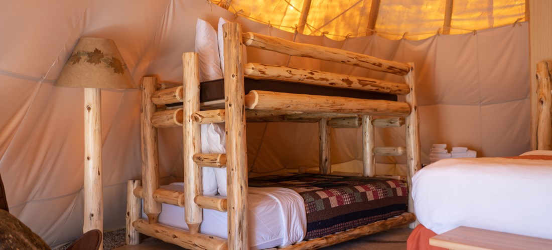 Inside Teepee Bunk Bed