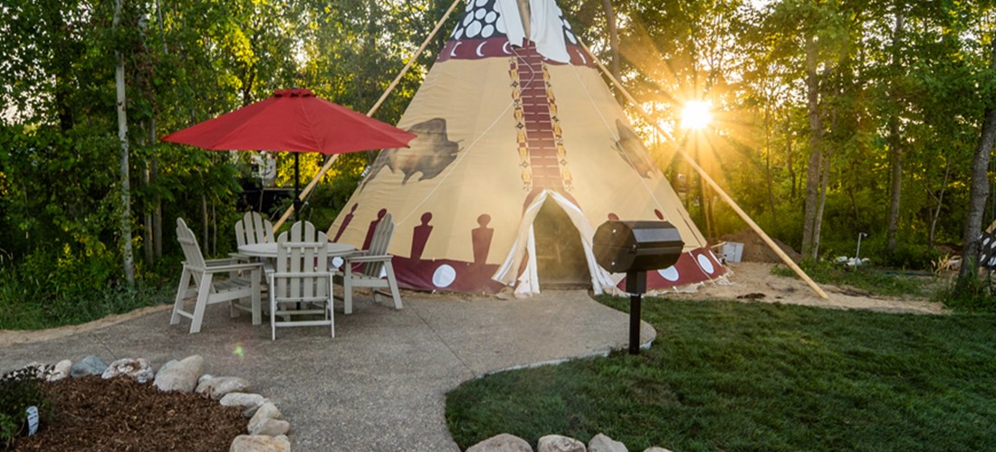 Sunset by the Teepee