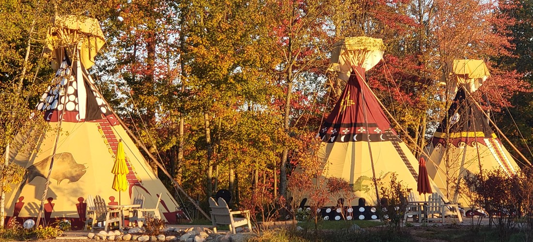 Sunrise on teepees