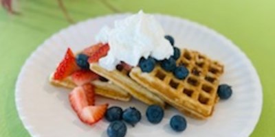 Homemade Waffle Breakfast