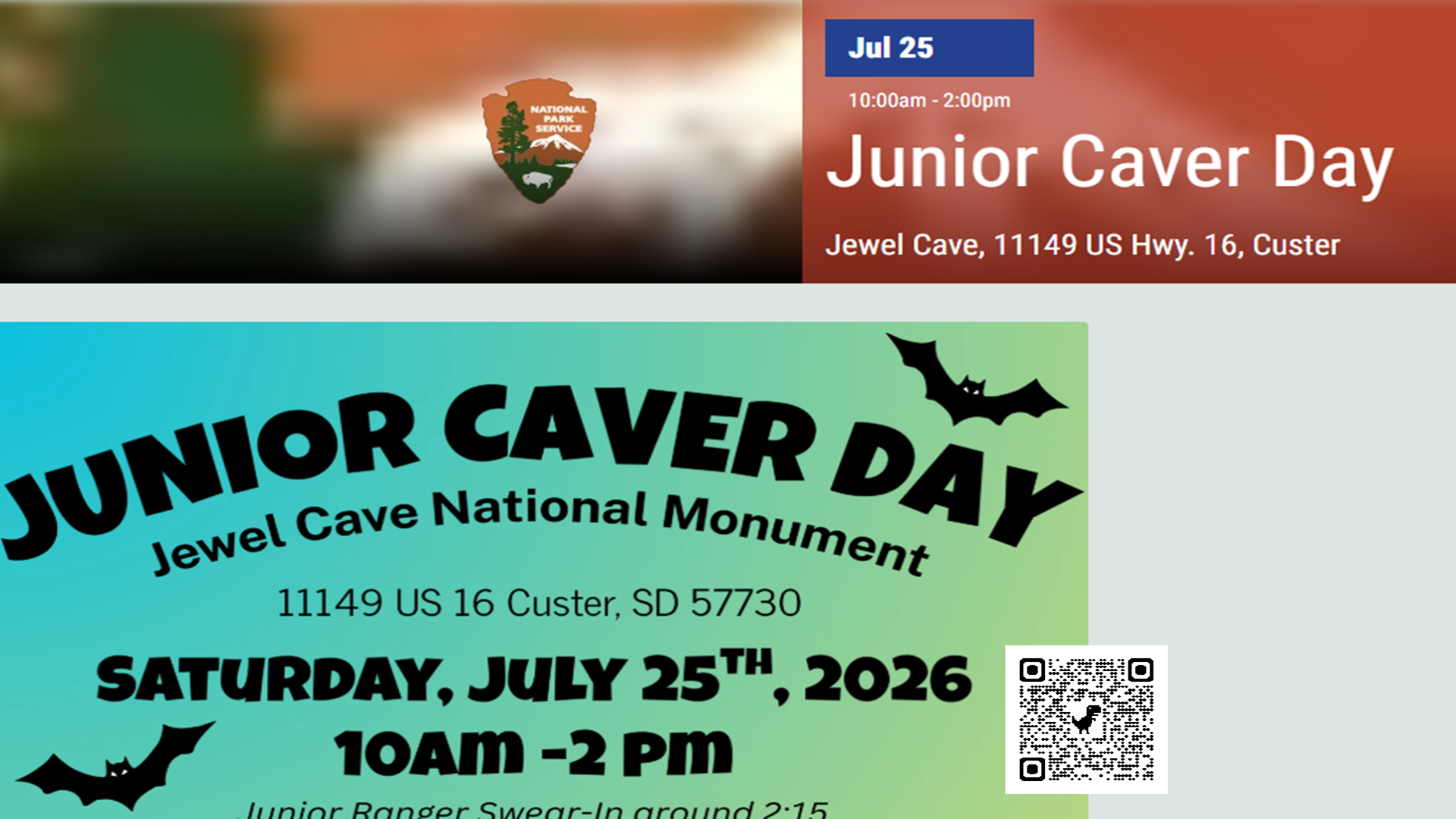 Junior Caver Day Photo