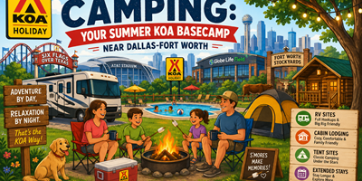 Dallas / Arlington Camping: Your Summer KOA Basecamp