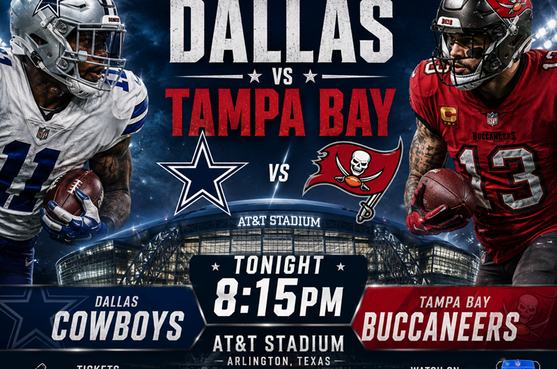 Dallas VS Tampa Bay AT&T Stadium 8:15pm Photo