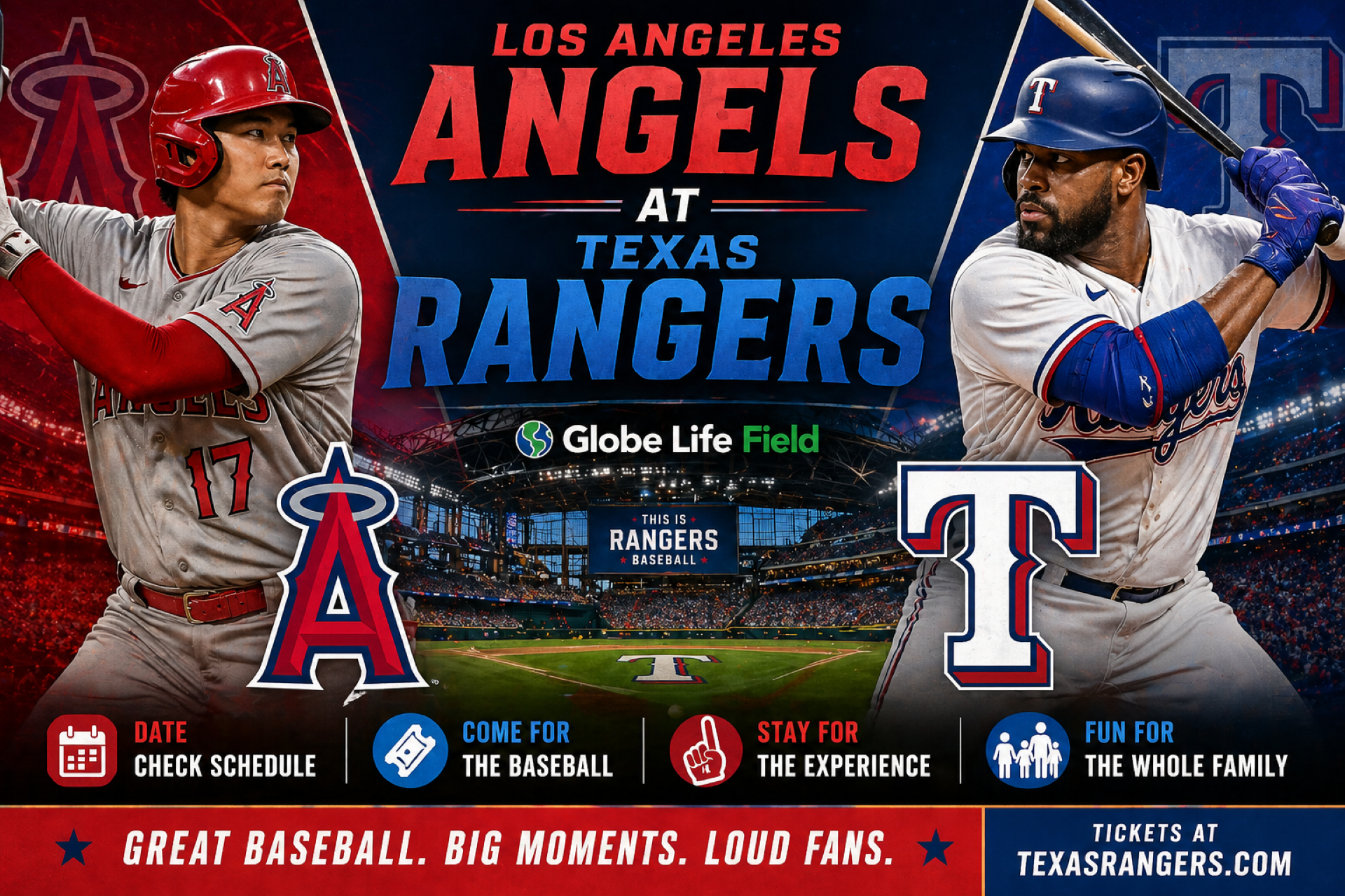 Los Angeles Angels at Texas Rangers Photo