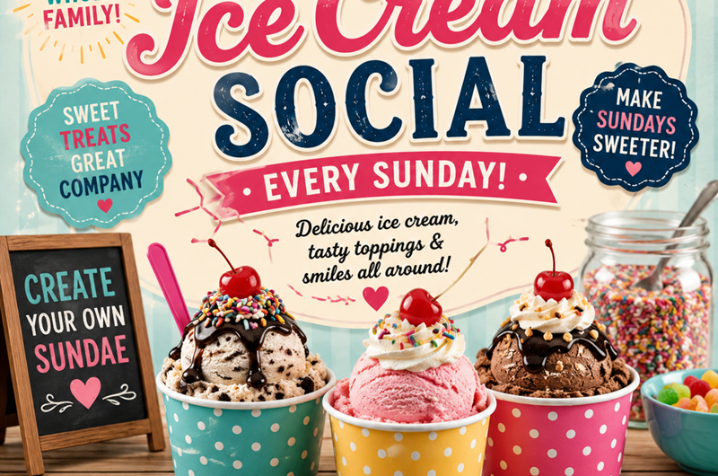 Sunday Ice Cream Social Photo