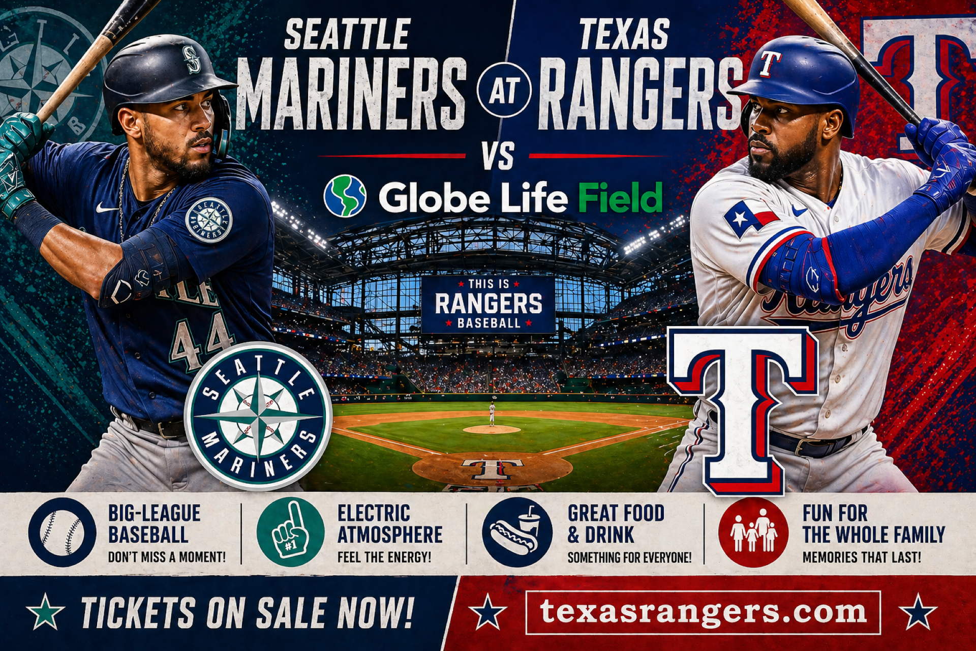 Seattle Mariners at Texas Rangers Photo