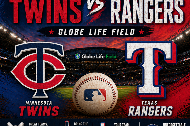 Twins at Rangers Showdown Photo