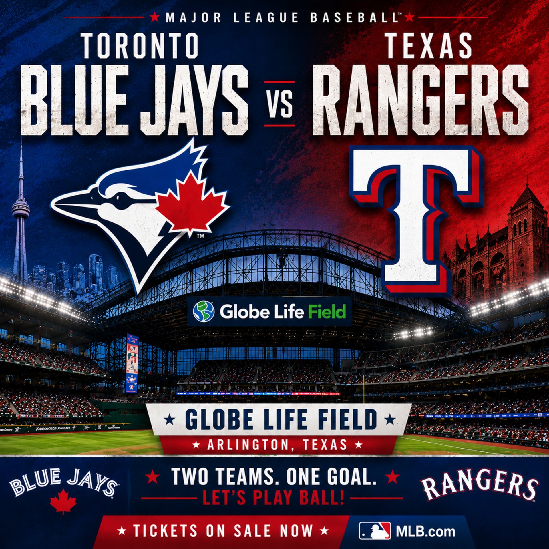 Toronto Blue Jays at Texas Rangers - Globe Life Field Photo