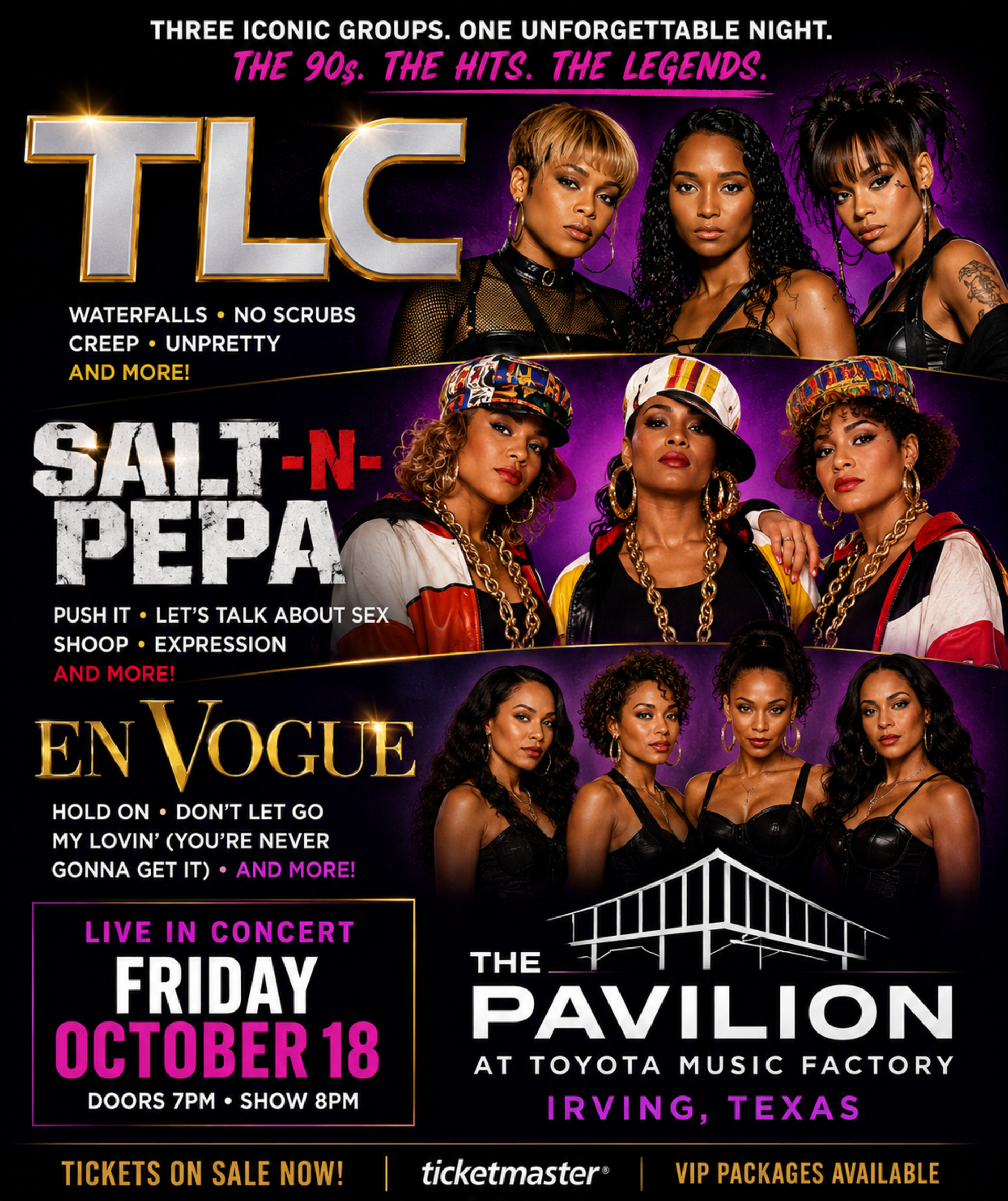 TLC, Salt-N-Pepa & En Vouge - The Pavillion at Toyota Music Photo