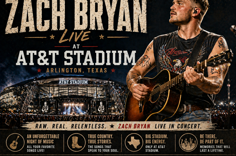 Zach Bryan Live at AT&T Stadium Photo