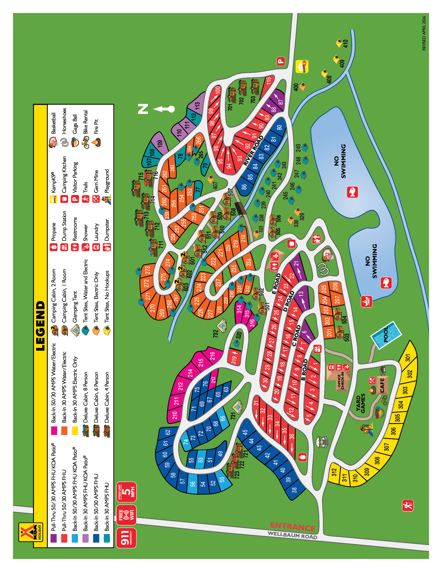 Campground Site Map