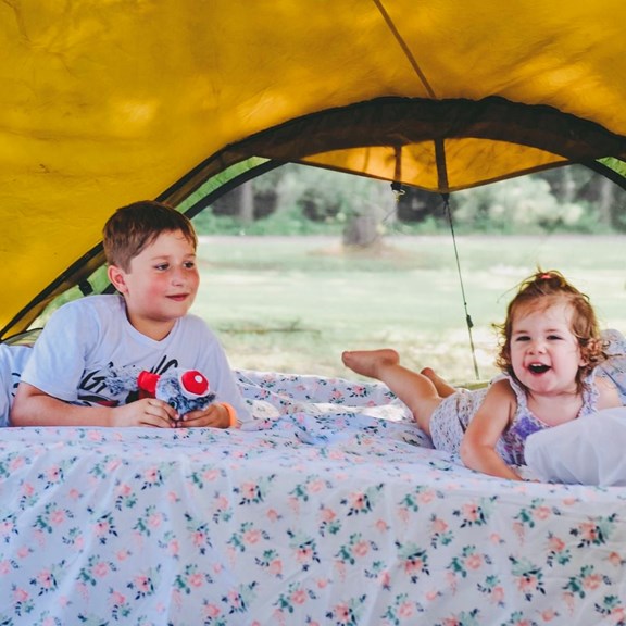 Bring the kids Tent camping