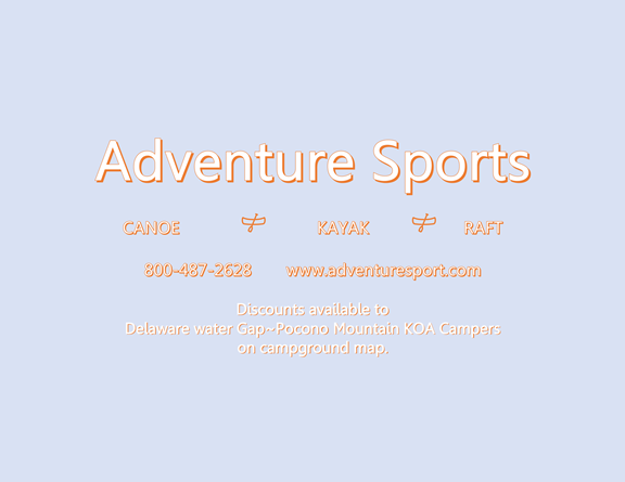 Adventure Sports - Canoe, Kayak, Raft on the Delaware River