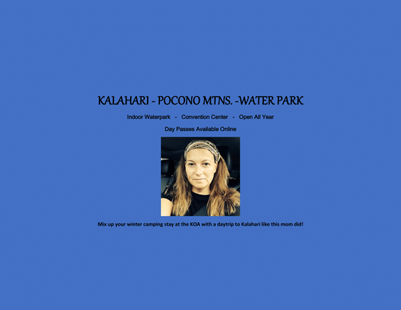 Kalahari Water Park (even in winter)!