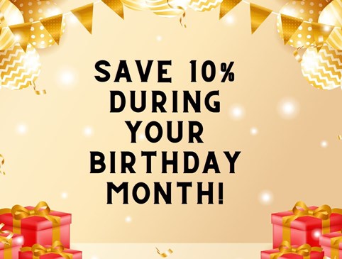 10% Off During Your Birthday Month! Photo
