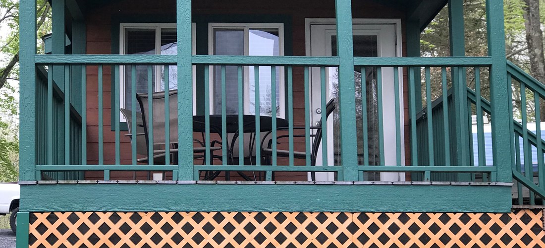 Pet-friendly cabins allow campers to experience thier vacation with their whole family