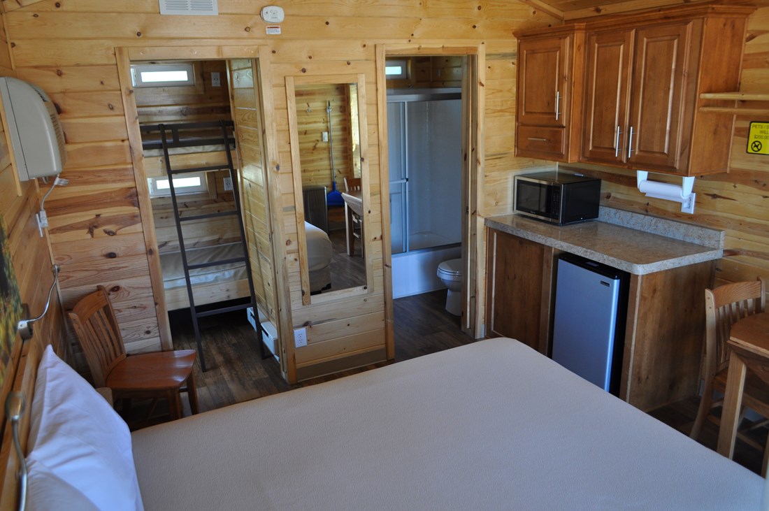 Deluxe Cabin Full Bath With Tub Shower KOA Patio Studio NON Deluxe Cabin Full Bath With Tub Shower KOA Patio Studio NON