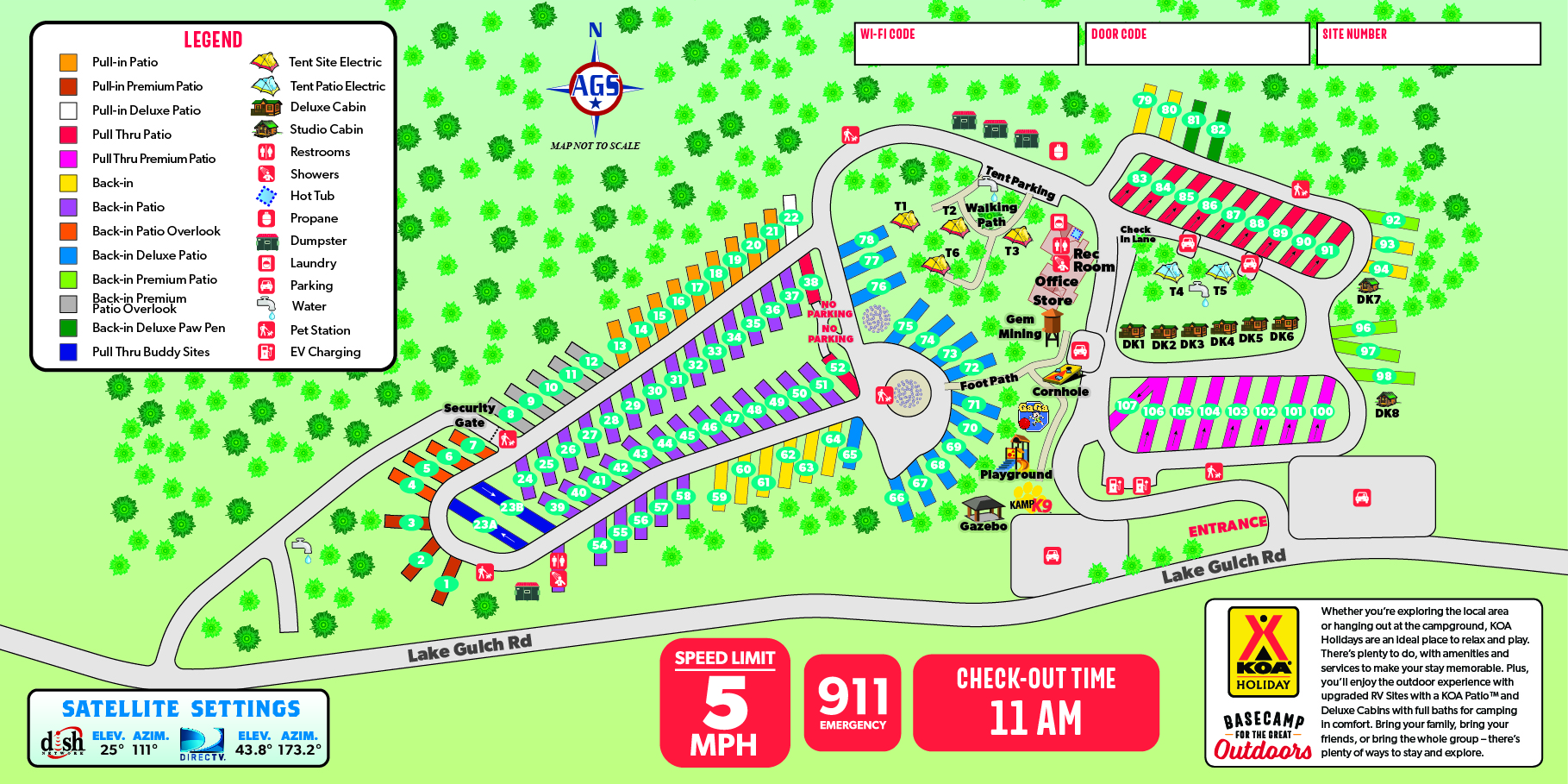 Campground Site Map