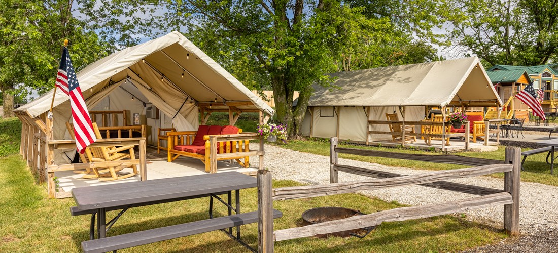 Luxurious camping in our Glamping Tents