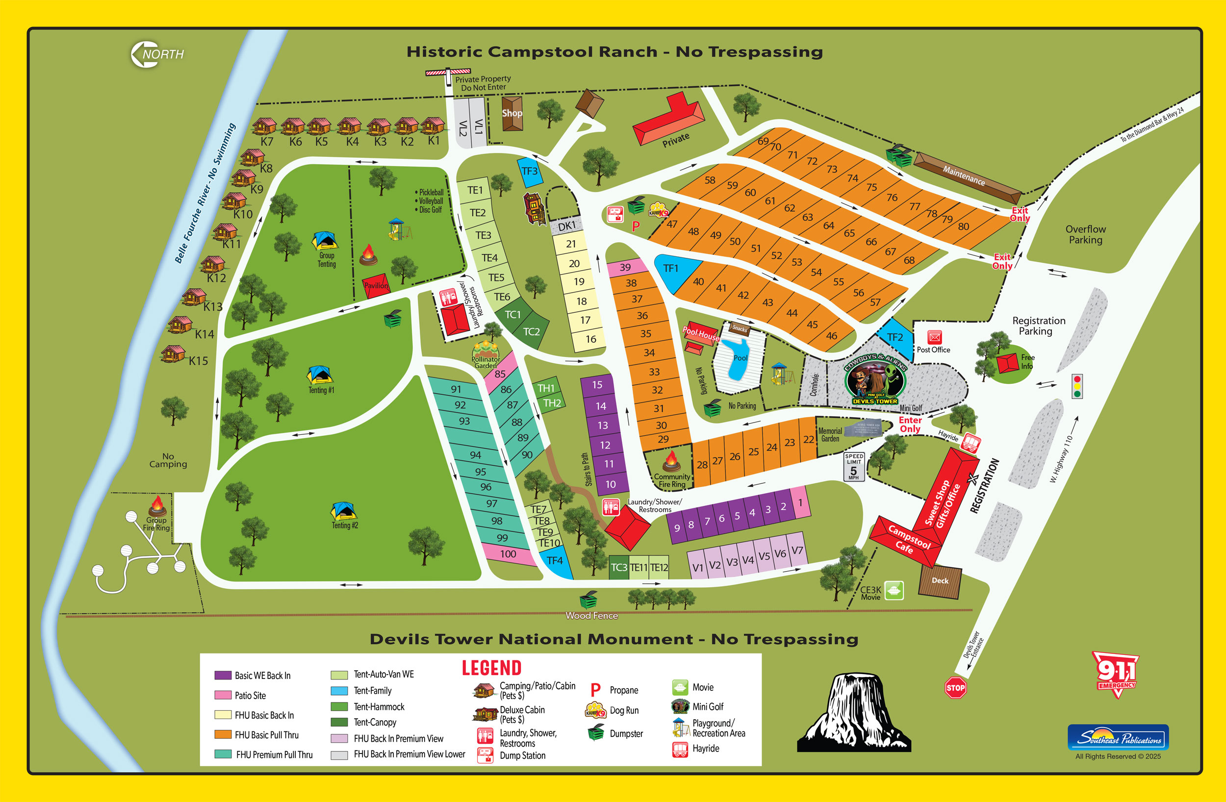 Campground Site Map