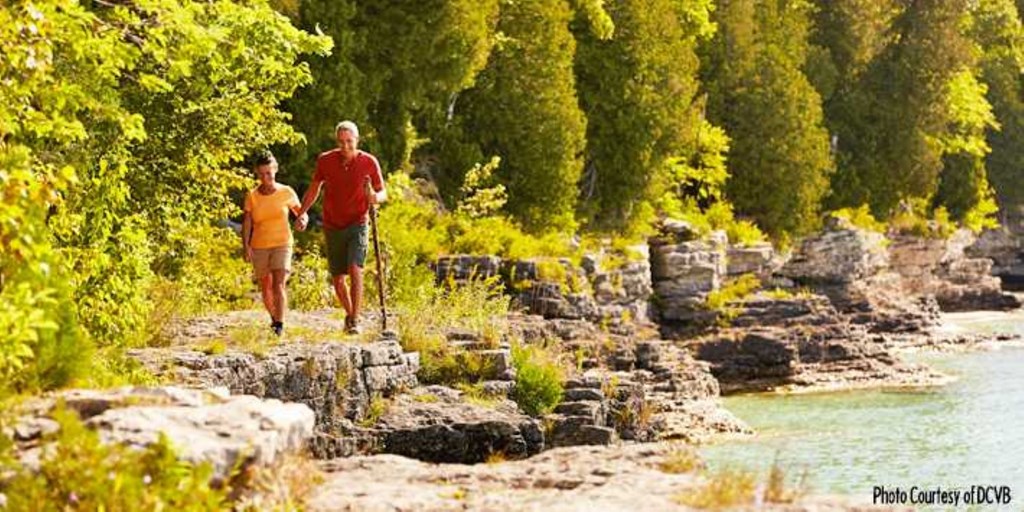 Hiking in Door County, Wisconsin