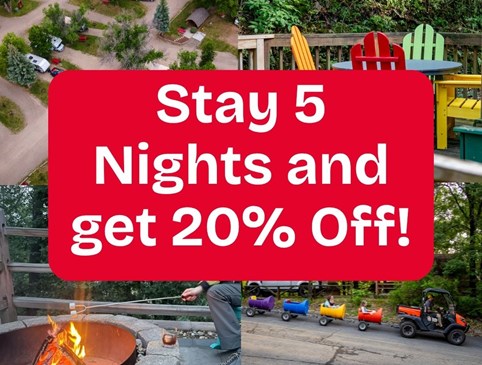 Stay 5 Nights, Get 20% Off Photo
