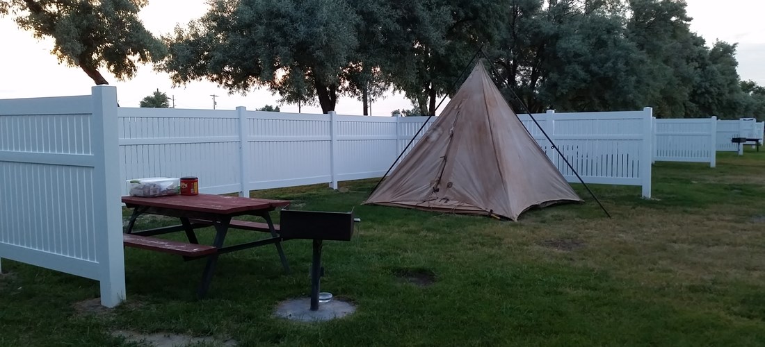 Come have privacy on three sides while tenting large enough to set out chairs and conditions permitting a campfire.