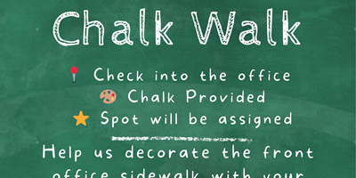 Patriotic Chalk Art Walk