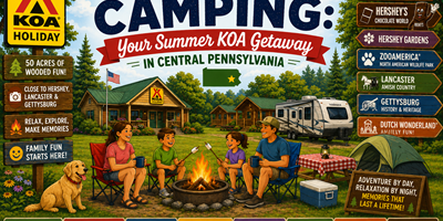 Elizabethtown / Hershey Camping: Your Summer KOA Getaway