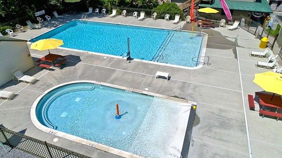Arial view of our Pools